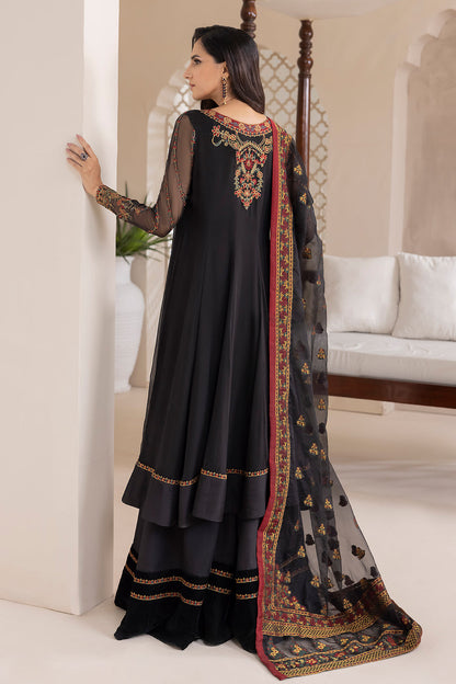 Baroque | Formals Collection | EMBROIDERED CHIFFON UF-417 - Formal Dress - available at Maria Faisal in UK and USA.