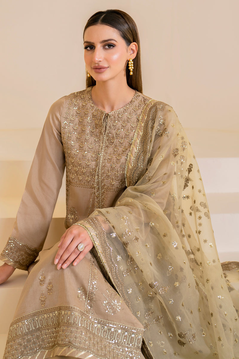 Jazmin | Formals Collection | Raw Silk UR-7024 - Ladies Clothes - Maria Faisal