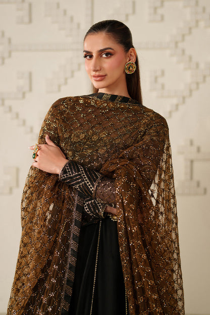 Iznik | Chinon Chiffon | UE-621 - Dress - available at Maria Faisal in UK and USA.
