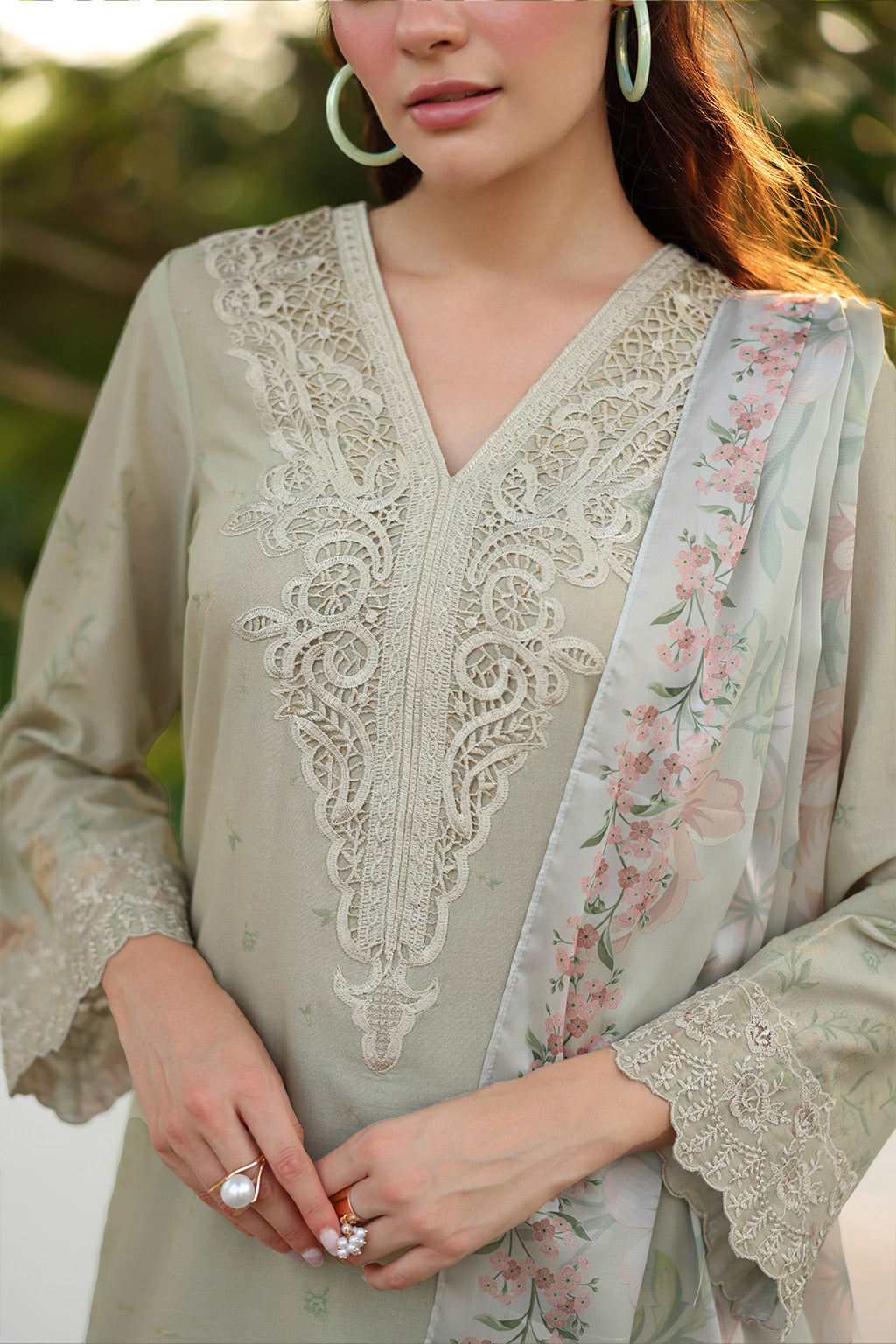 Iznik | lawn 26 | UE-490 - Dress - available at Maria Faisal in UK and USA.