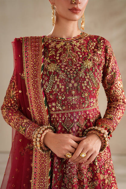 Baroque | Formals Collection | EMBROIDERED NET UF-4370 - Formal Dress - available at Maria Faisal in UK and USA.