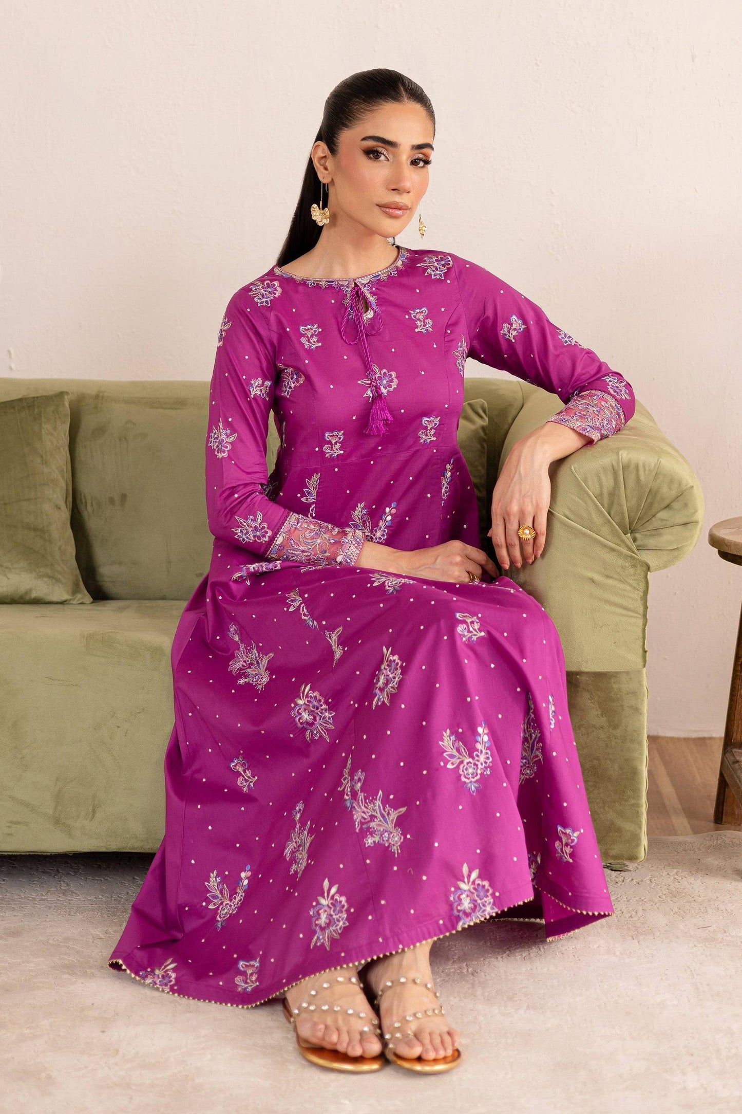 Batik | Nyra Embroidered Summer Solids | Mehlam by Maria Faisal - Registered Vendor of : Batik - type : Ladies Clothes - 100% original wedding dresses