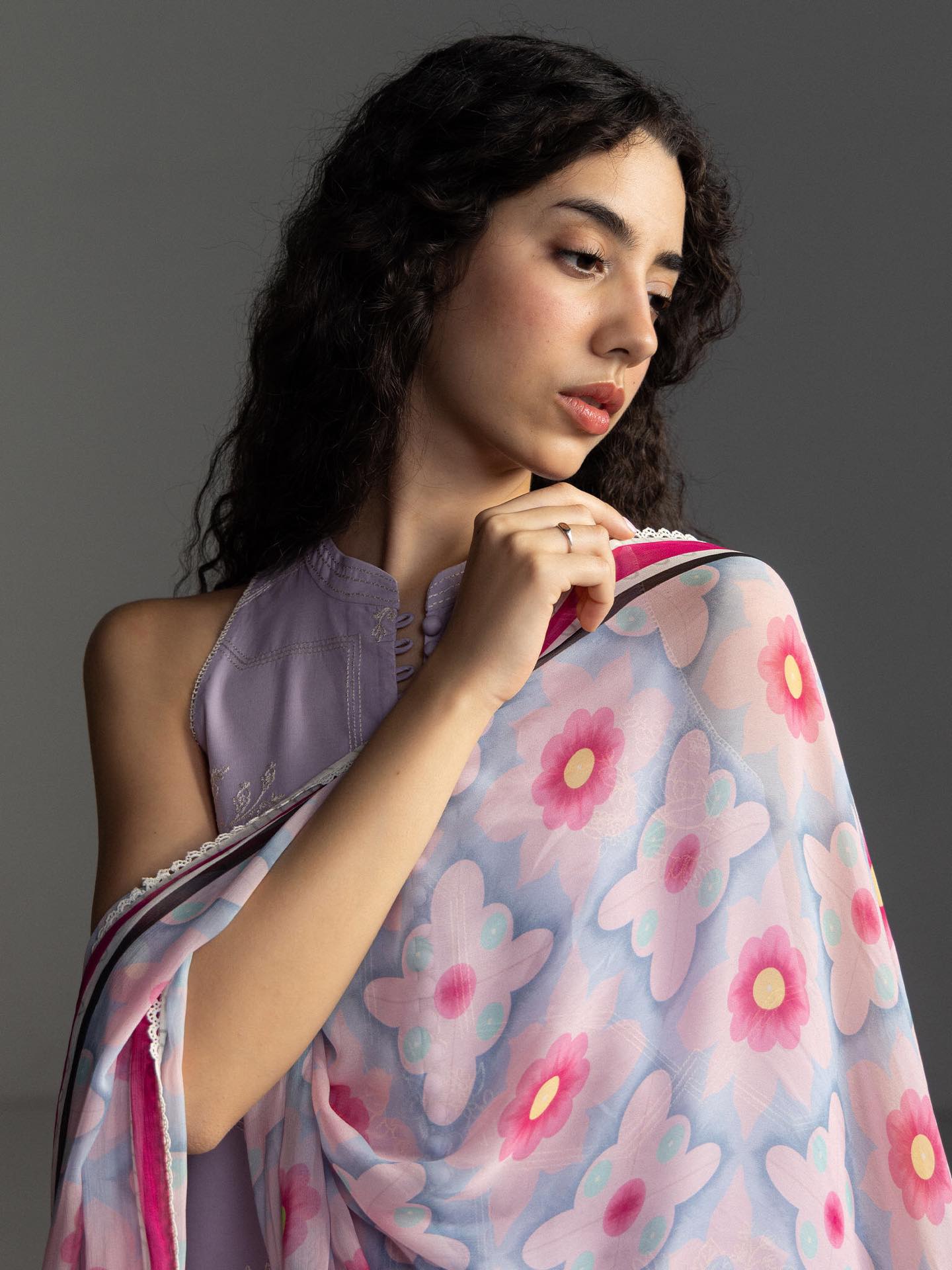 Zara Shahjahan | Coco Lawn 26 | Rivae-1A - Luxury Dress - available at Maria Faisal in UK and USA.