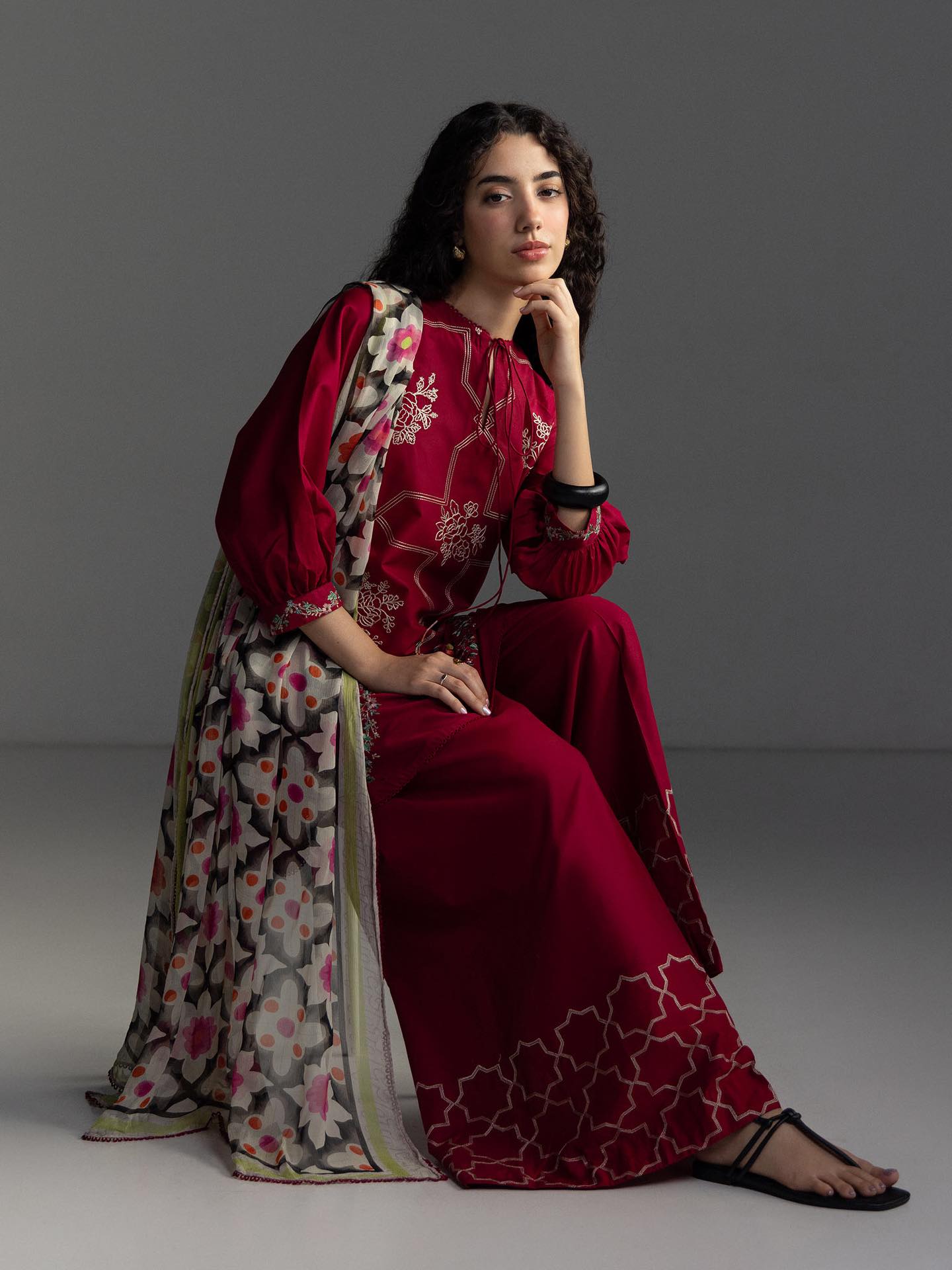 Zara Shahjahan | Coco Lawn 26 | Rivae-1B - Luxury Dress - available at Maria Faisal in UK and USA.