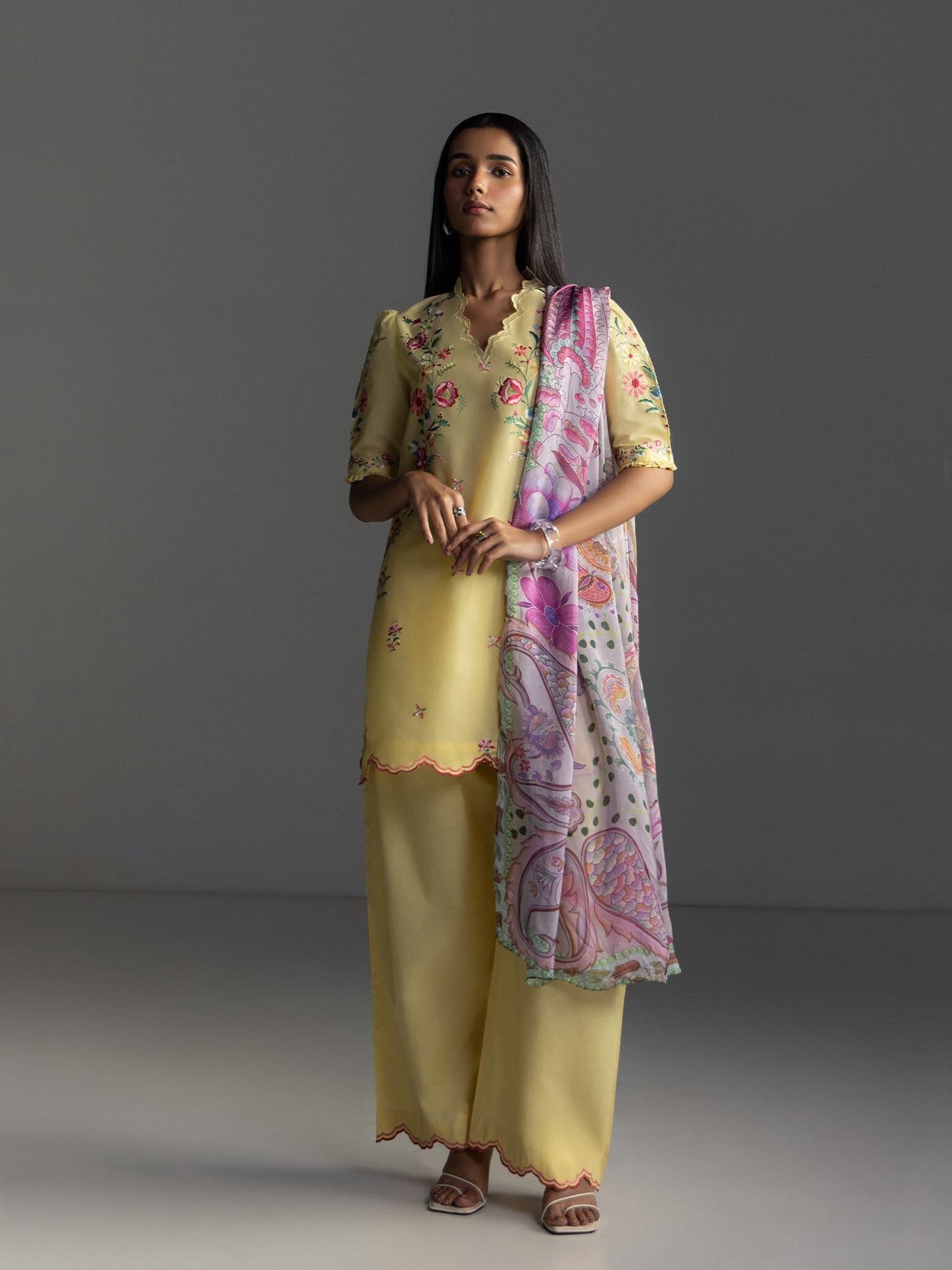 Zara Shahjahan | Coco Lawn 26 | Seren-5B - Luxury Dress - available at Maria Faisal in UK and USA.