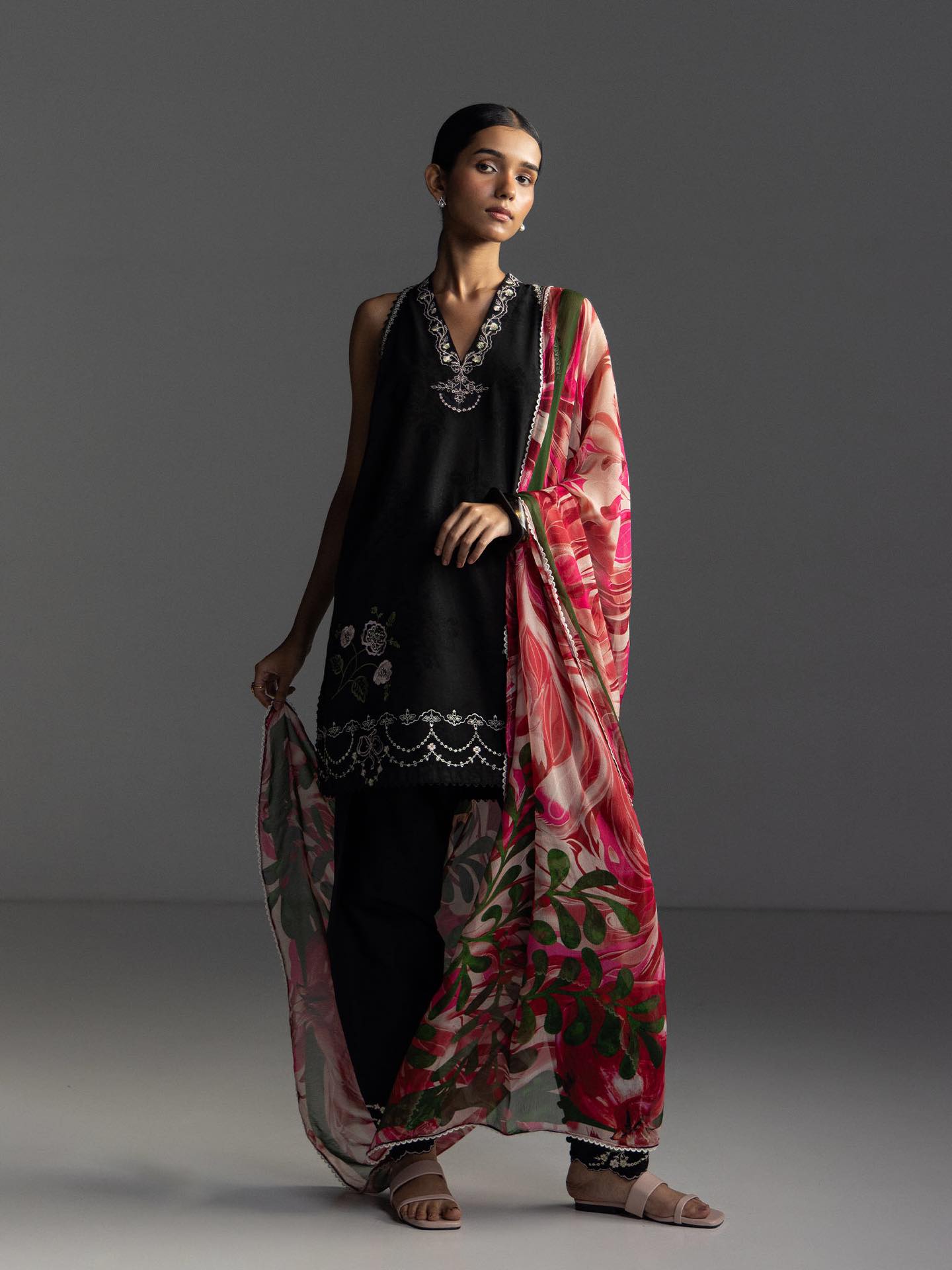 Zara Shahjahan | Coco Lawn 26 | Miro-2B - Luxury Dress - available at Maria Faisal in UK and USA.