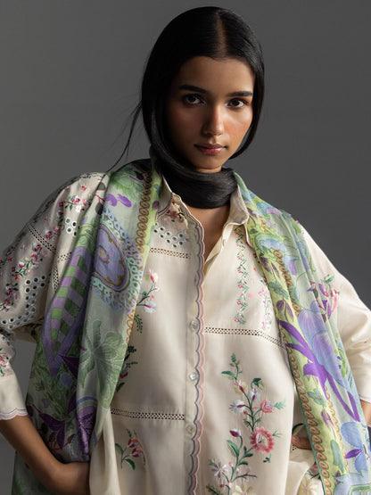 Zara Shahjahan | Coco Lawn 26 | Seren-5A - Luxury Dress - available at Maria Faisal in UK and USA.