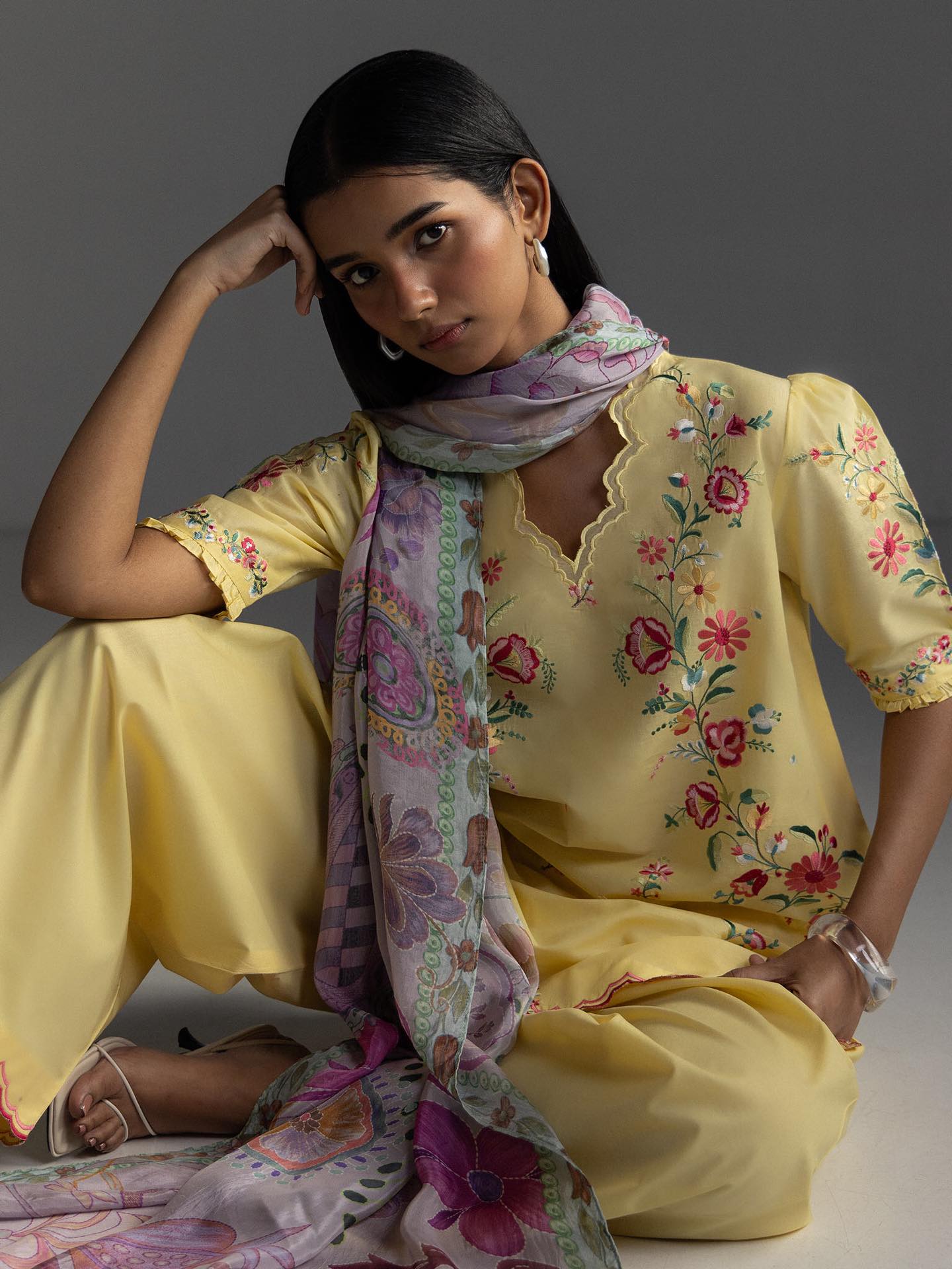 Zara Shahjahan | Coco Lawn 26 | Seren-5B - Luxury Dress - available at Maria Faisal in UK and USA.