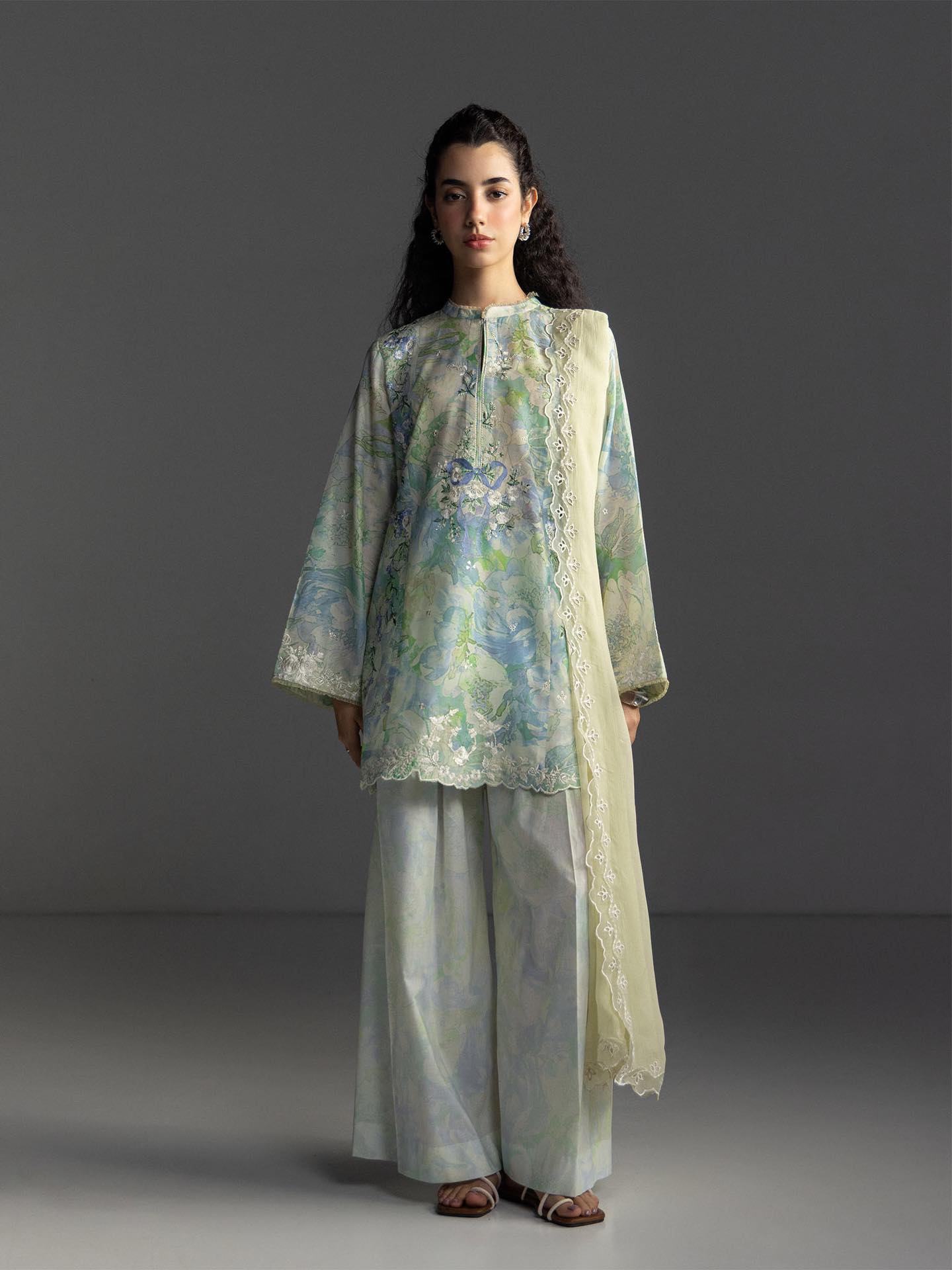 Zara Shahjahan | Coco Lawn 26 | Aira-6A - Luxury Dress - available at Maria Faisal in UK and USA.