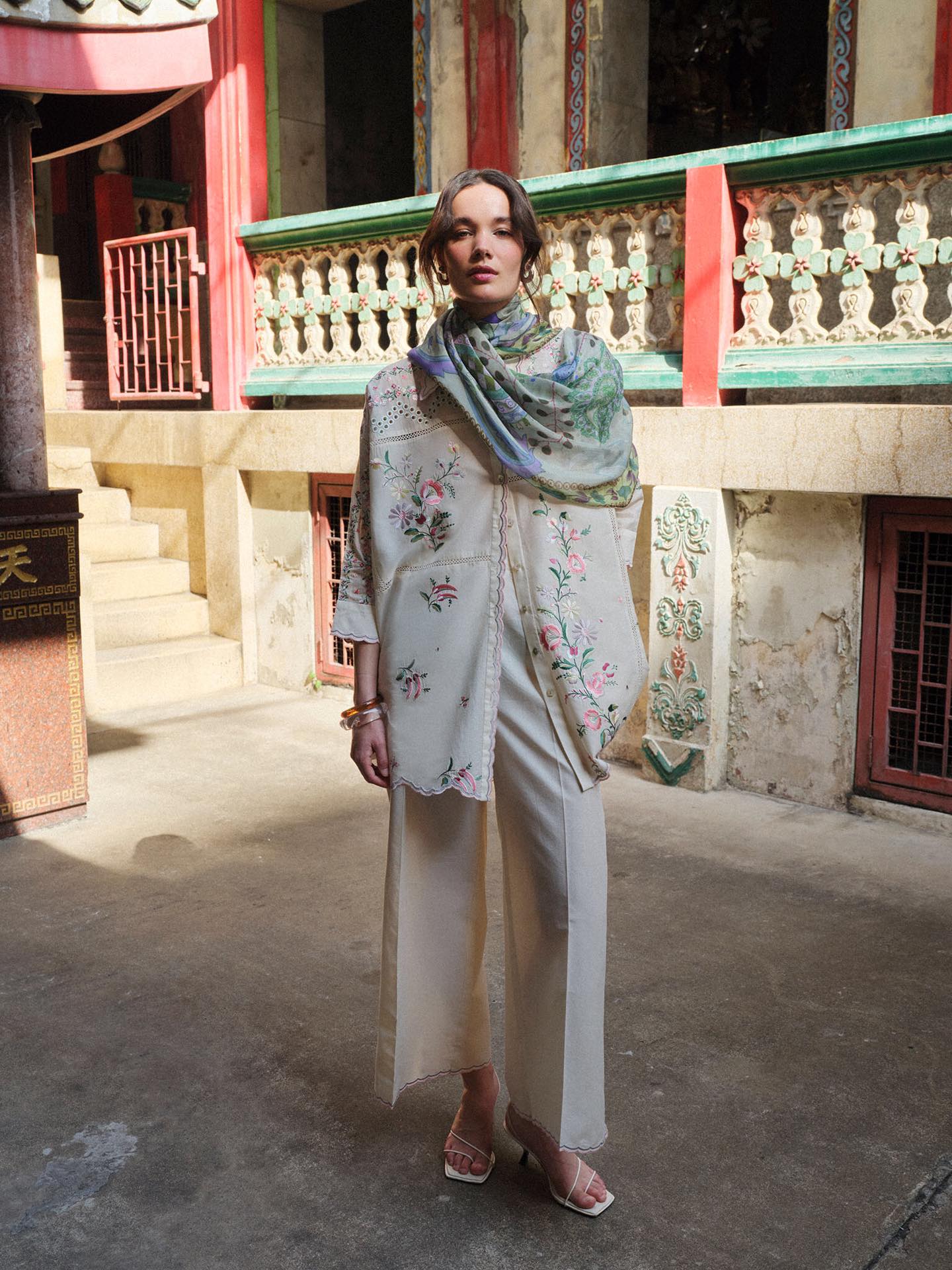 Zara Shahjahan | Coco Lawn 26 | Seren-5A - Luxury Dress - available at Maria Faisal in UK and USA.