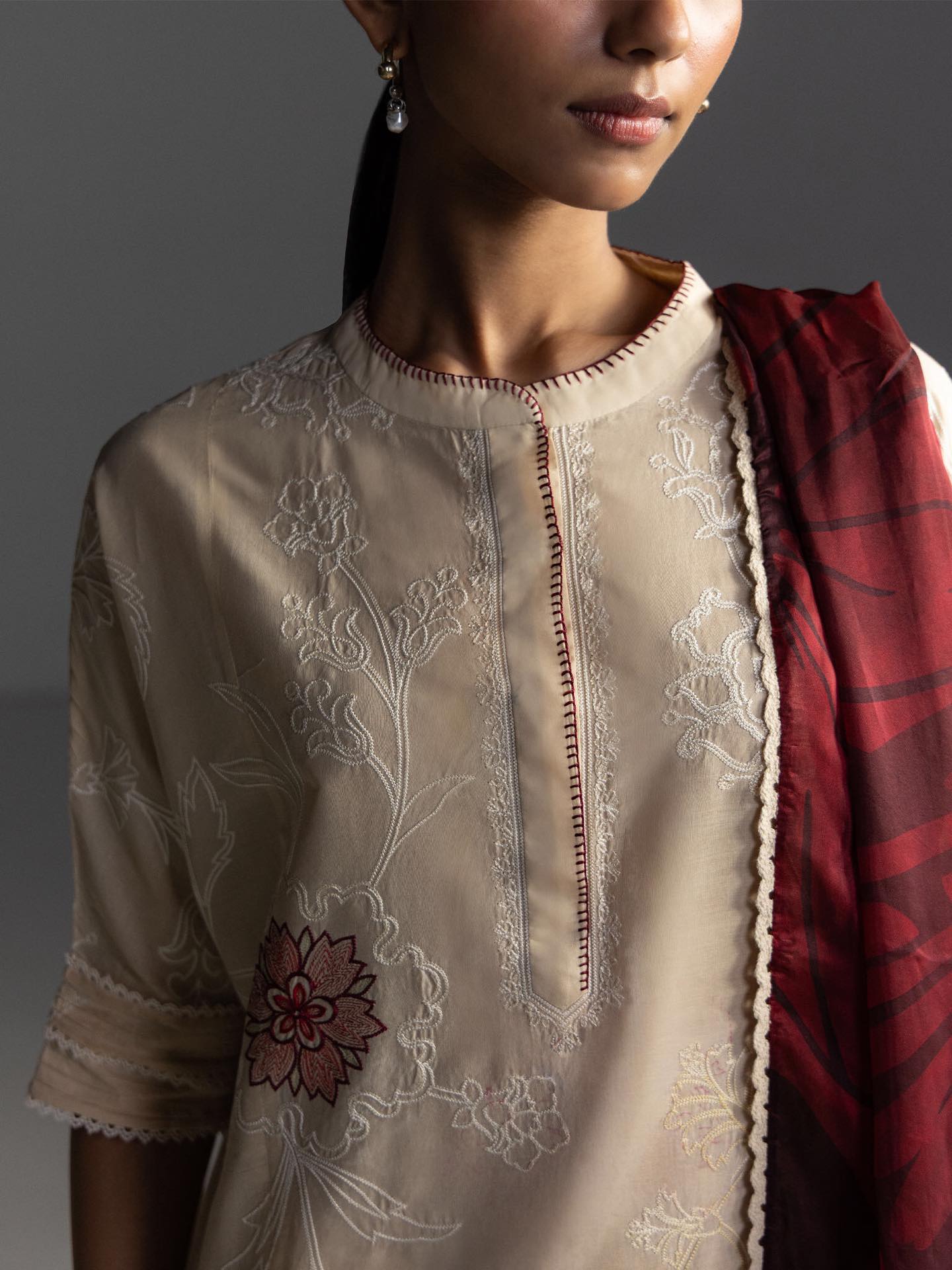 Zara Shahjahan | Coco Lawn 26 | Isla-4A - Luxury Dress - available at Maria Faisal in UK and USA.