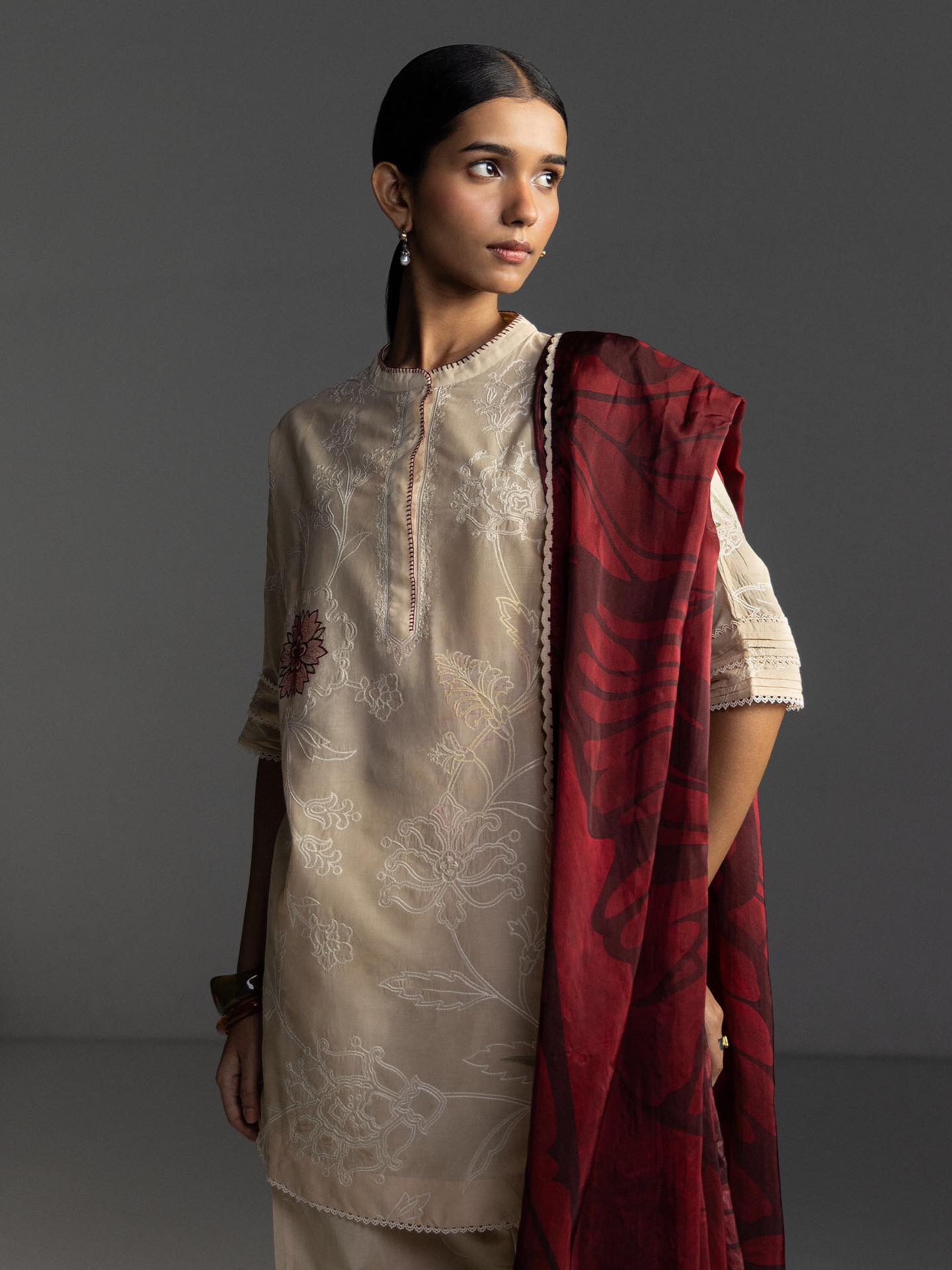 Zara Shahjahan | Coco Lawn 26 | Isla-4A - Luxury Dress - available at Maria Faisal in UK and USA.