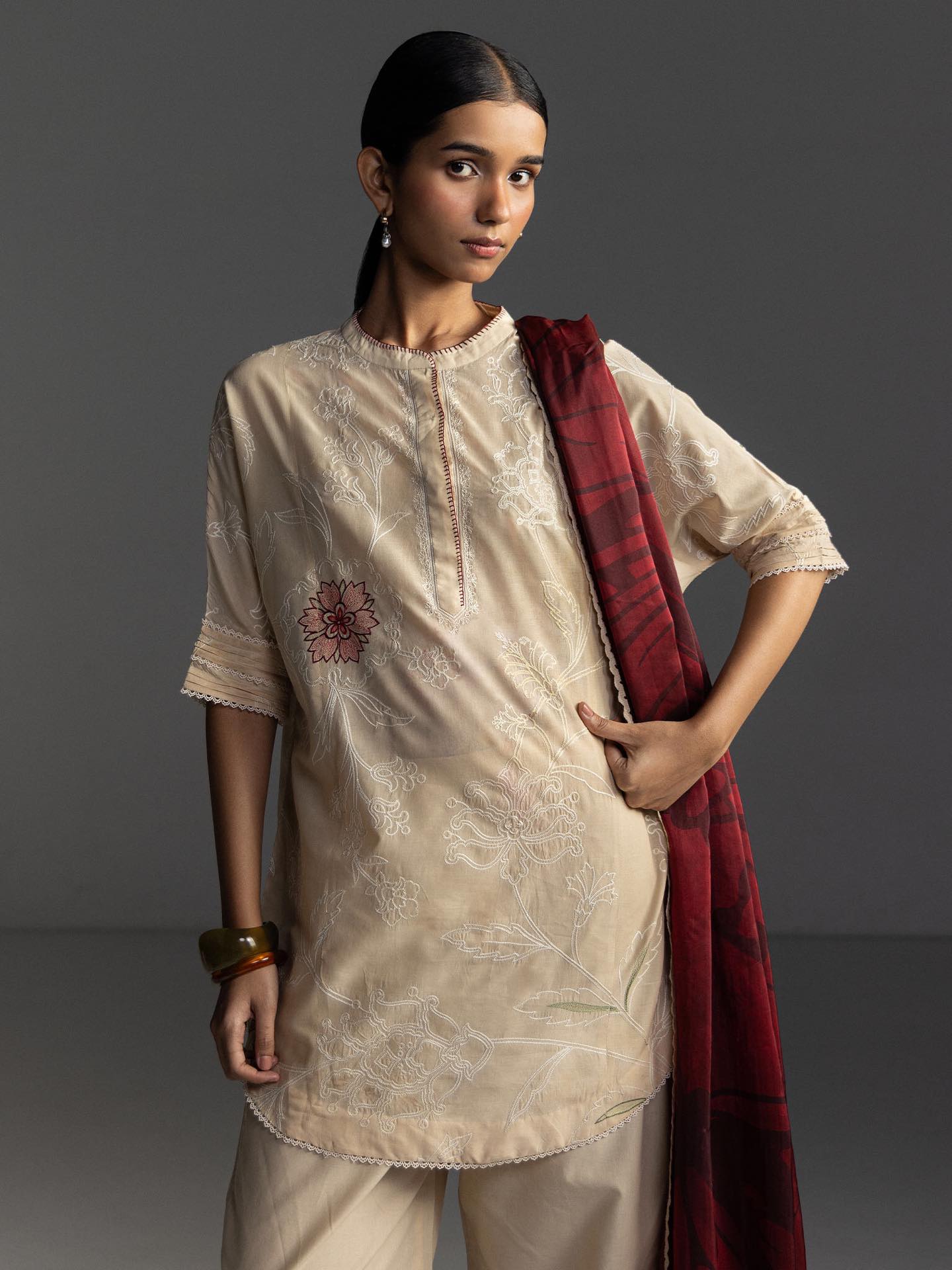 Zara Shahjahan | Coco Lawn 26 | Isla-4A - Luxury Dress - available at Maria Faisal in UK and USA.
