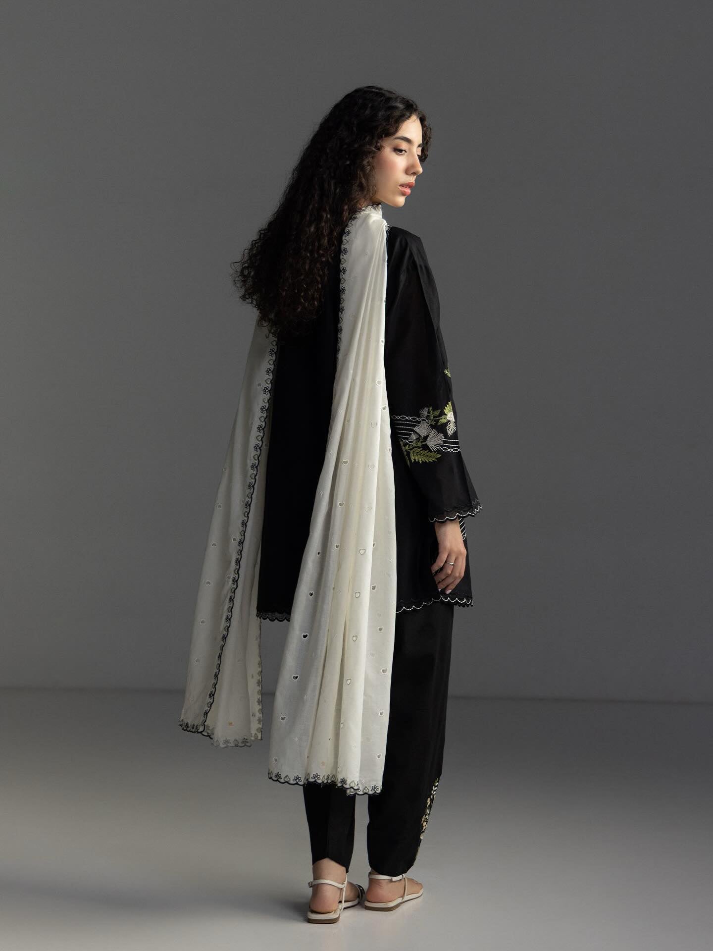 Zara Shahjahan | Coco Lawn 26 | Evia-9A - Luxury Dress - available at Maria Faisal in UK and USA.