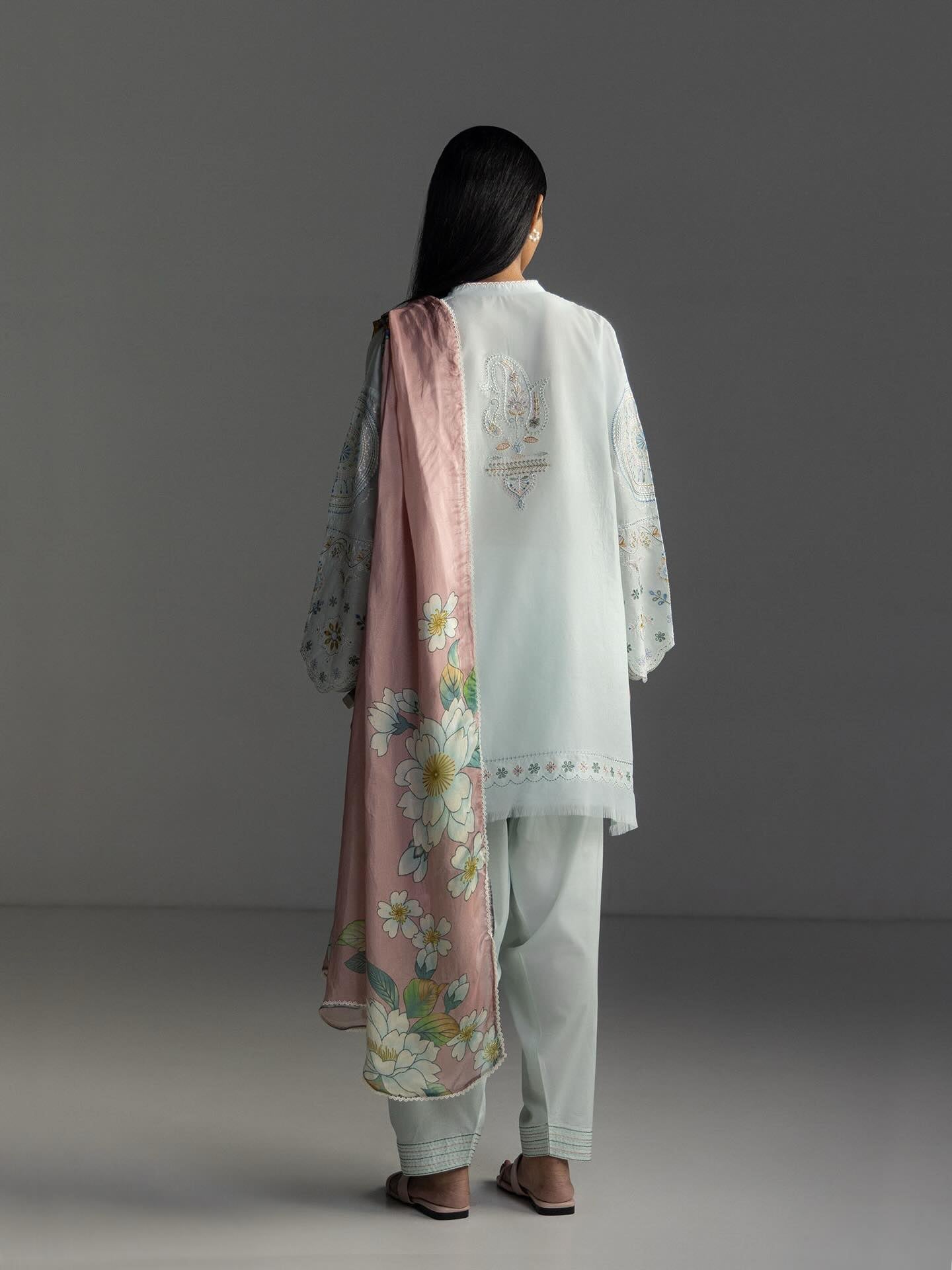 Zara Shahjahan | Coco Lawn 26 | Veya-7B - Luxury Dress - available at Maria Faisal in UK and USA.
