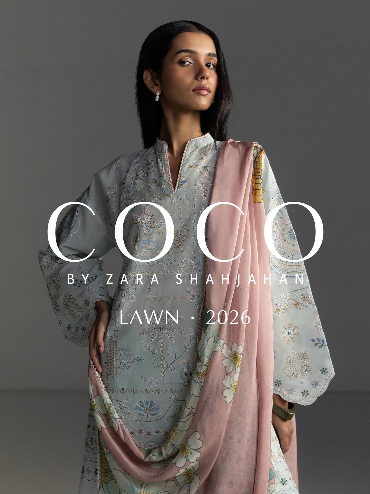 Zara Shahjahan | Coco Lawn 26 | Veya-7B - Luxury Dress - available at Maria Faisal in UK and USA.