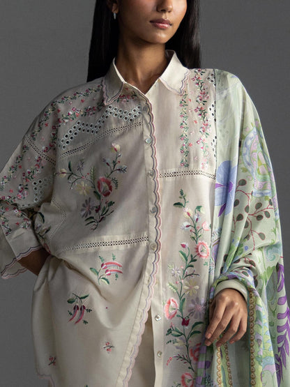 Zara Shahjahan | Coco Lawn 26 | Seren-5A - Luxury Dress - available at Maria Faisal in UK and USA.