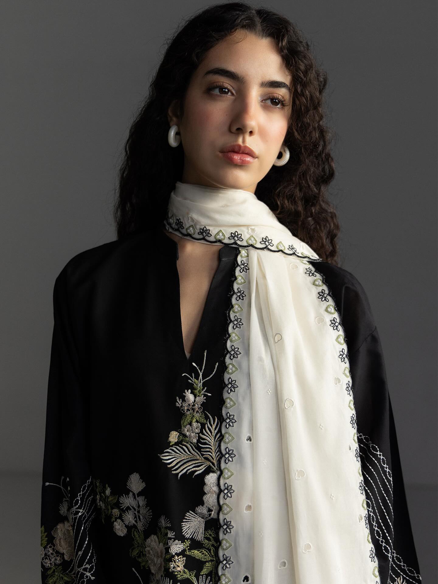 Zara Shahjahan | Coco Lawn 26 | Evia-9A - Luxury Dress - available at Maria Faisal in UK and USA.