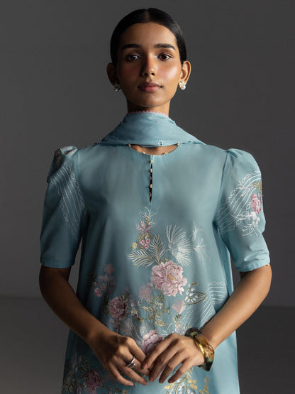 Zara Shahjahan | Coco Lawn 26 | Evia-9B - Luxury Dress - available at Maria Faisal in UK and USA.