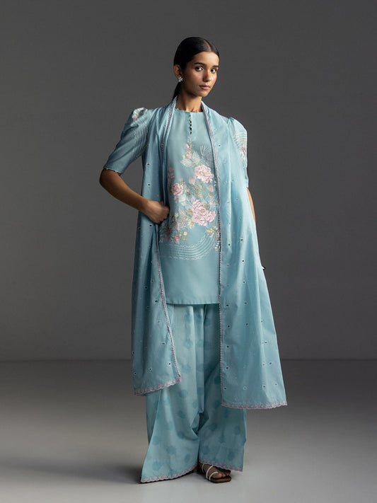 Zara Shahjahan | Coco Lawn 26 | Evia-9B - Luxury Dress - available at Maria Faisal in UK and USA.