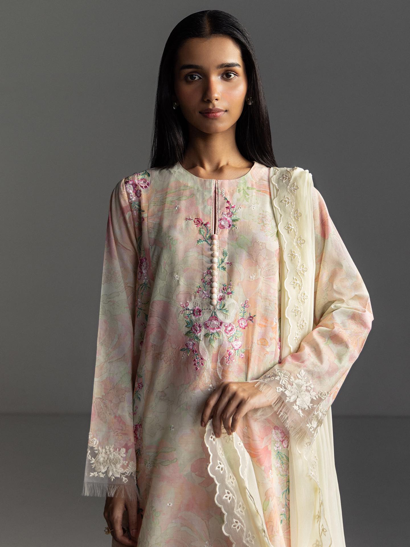 Zara Shahjahan | Coco Lawn 26 | Aira-6B - Luxury Dress - available at Maria Faisal in UK and USA.