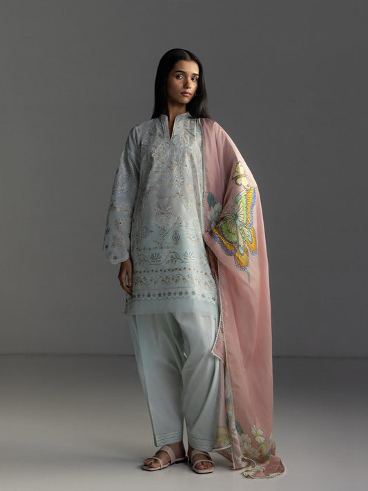 Zara Shahjahan | Coco Lawn 26 | Veya-7B - Luxury Dress - available at Maria Faisal in UK and USA.