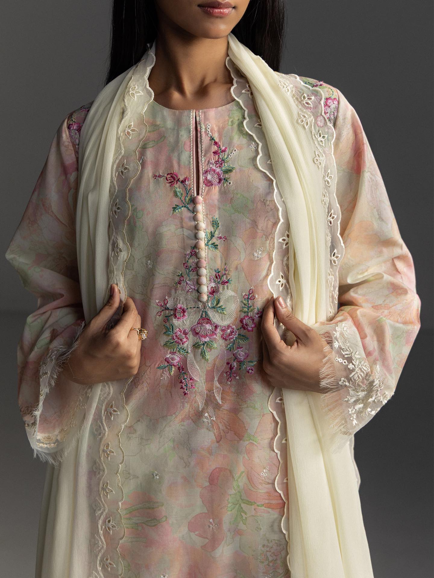 Zara Shahjahan | Coco Lawn 26 | Aira-6B - Luxury Dress - available at Maria Faisal in UK and USA.