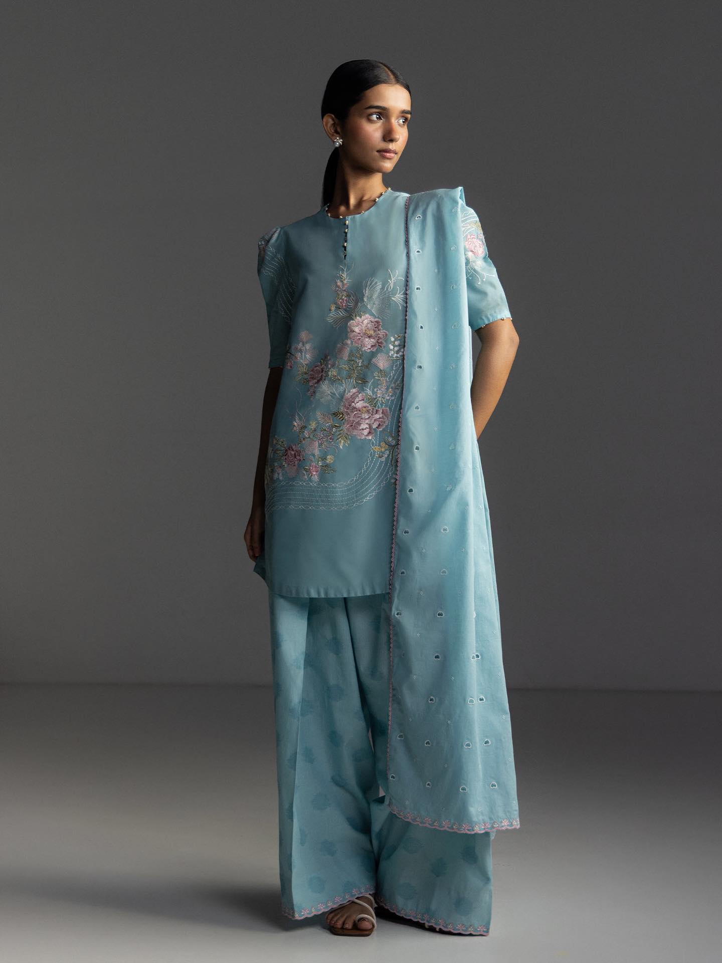 Zara Shahjahan | Coco Lawn 26 | Evia-9B - Luxury Dress - available at Maria Faisal in UK and USA.