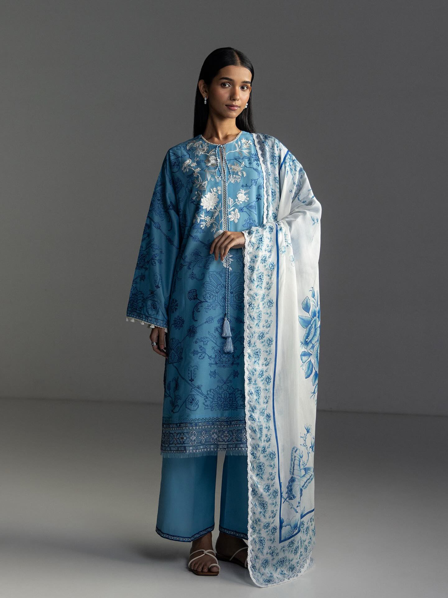 Zara Shahjahan | Coco Lawn 26 | Aviona-3A - Luxury Dress - available at Maria Faisal in UK and USA.