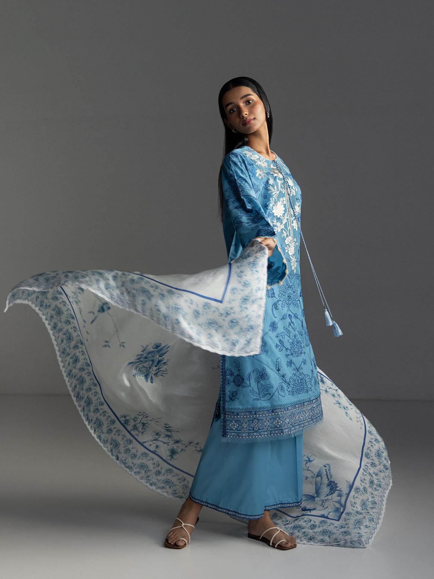 Zara Shahjahan | Coco Lawn 26 | Aviona-3A - Luxury Dress - available at Maria Faisal in UK and USA.