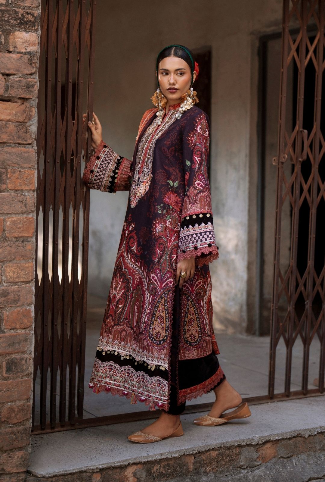 AJR Couture | Sard Sham | Naqsh - Casual Dress - available at Maria Faisal in UK and USA.