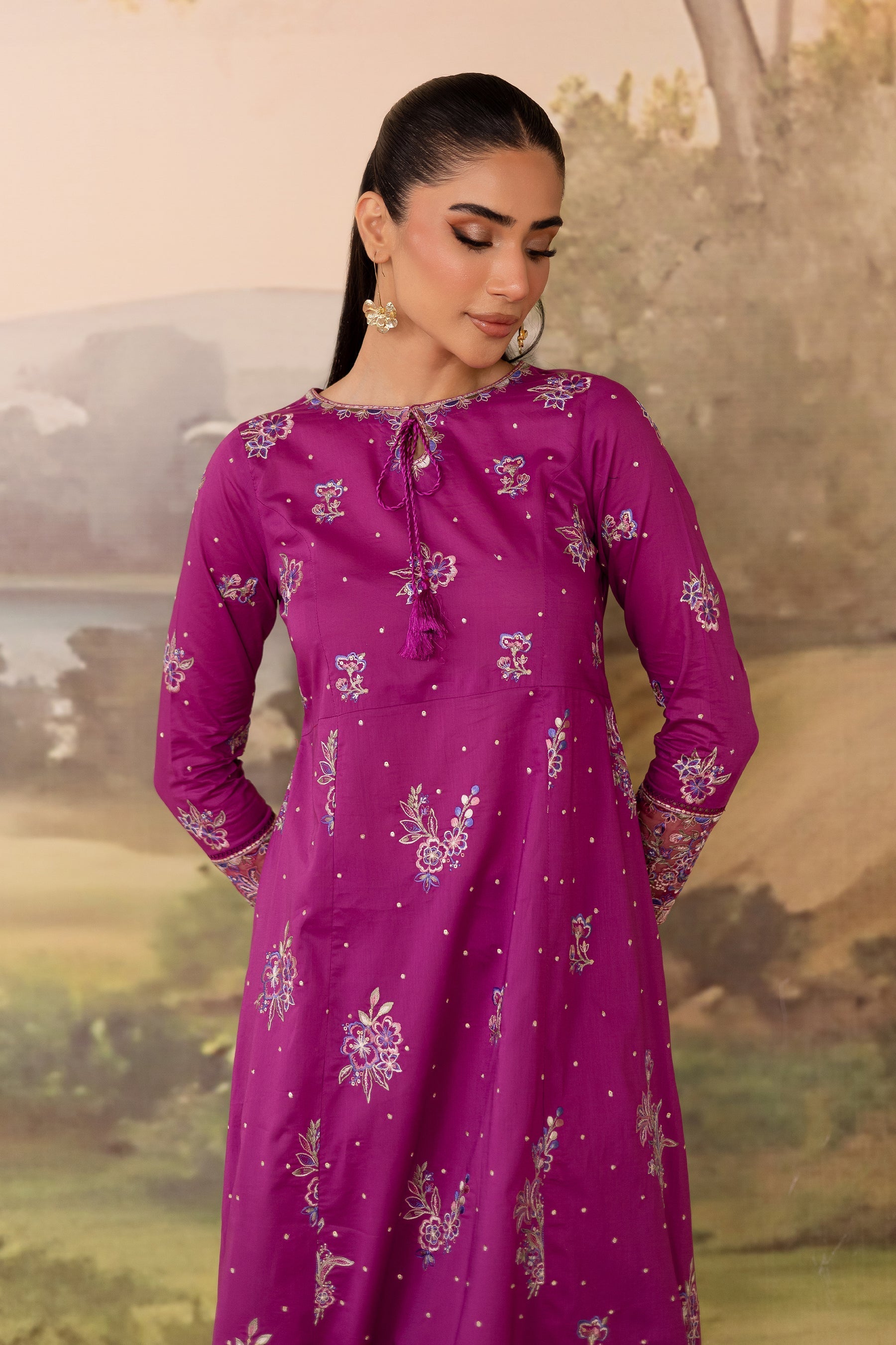 Batik | Nyra Embroidered Summer Solids | Mehlam by Maria Faisal - Registered Vendor of : Batik - type : Ladies Clothes - 100% original wedding dresses