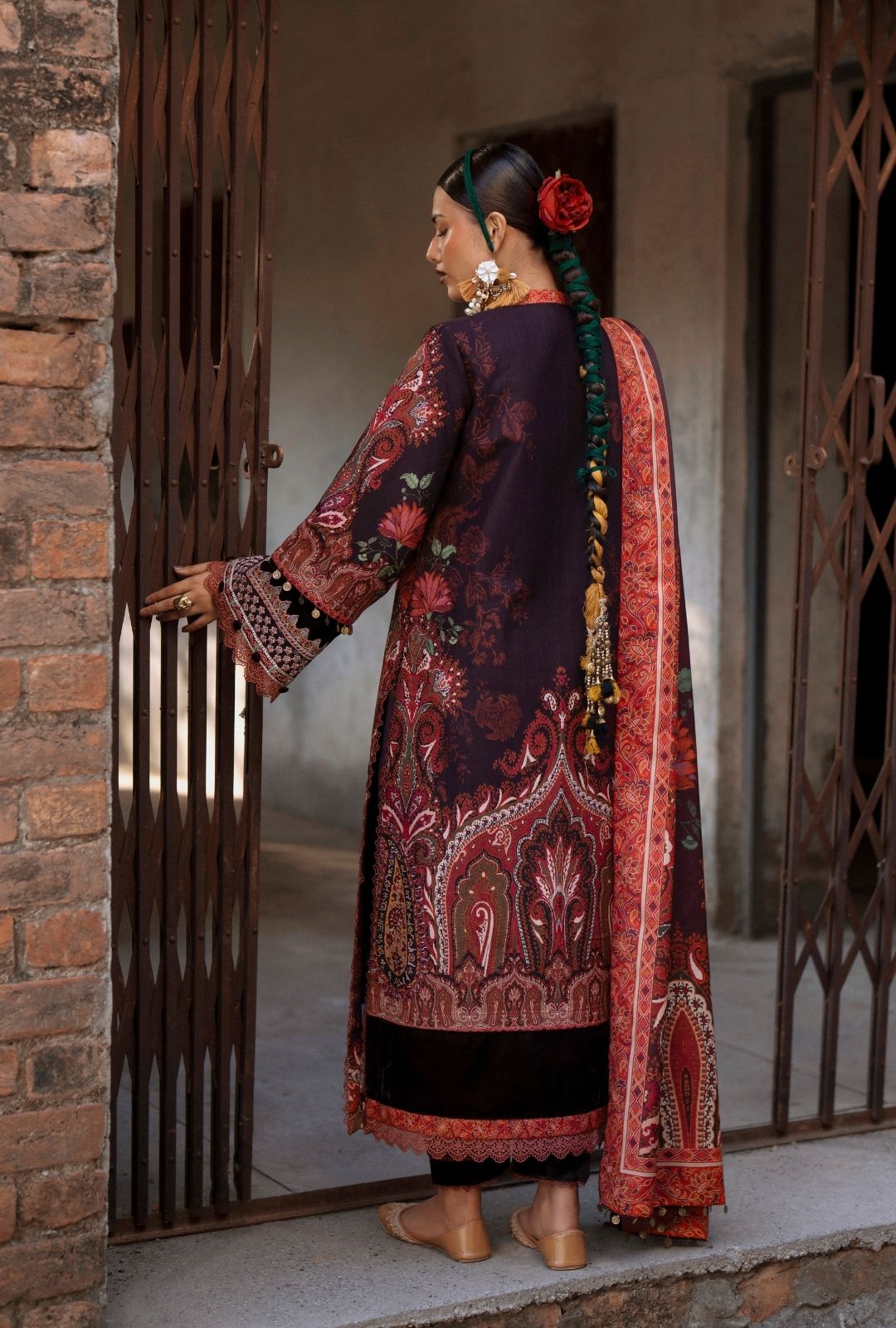 AJR Couture | Sard Sham | Naqsh - Casual Dress - available at Maria Faisal in UK and USA.