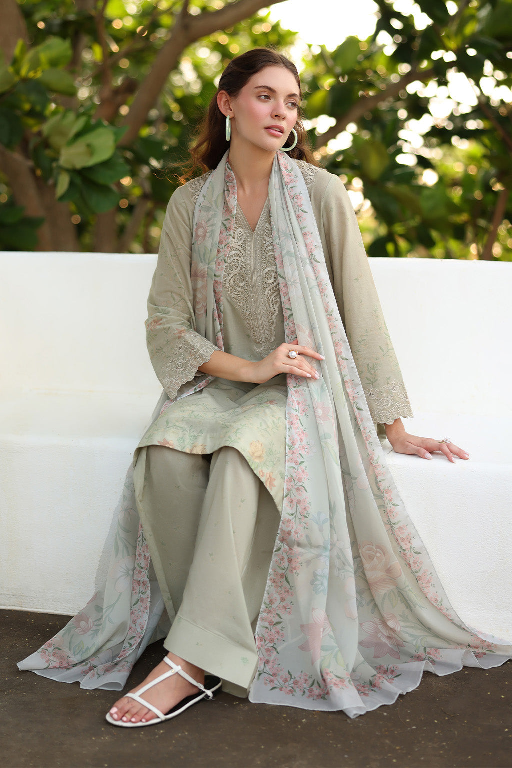 Iznik | lawn 26 | UE-490 - Dress - available at Maria Faisal in UK and USA.