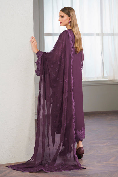 Baroque | Luxury Pret 24 | CHIFFON UF-519 - Designer Dress with Intricate embroidery and embellishments. Shop elegent wedding dress at Maria Faisal.