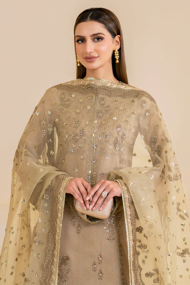 Jazmin | Formals Collection | Raw Silk UR-7024 - Ladies Clothes - Maria Faisal