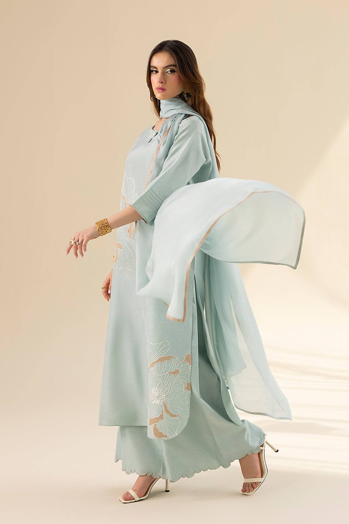 Erum Khan | Lillia Summer Edit | Aqua Breeze by Maria Faisal - Registered Vendor of : Erum Khan - type : Ladies Clothes - 100% original wedding dresses