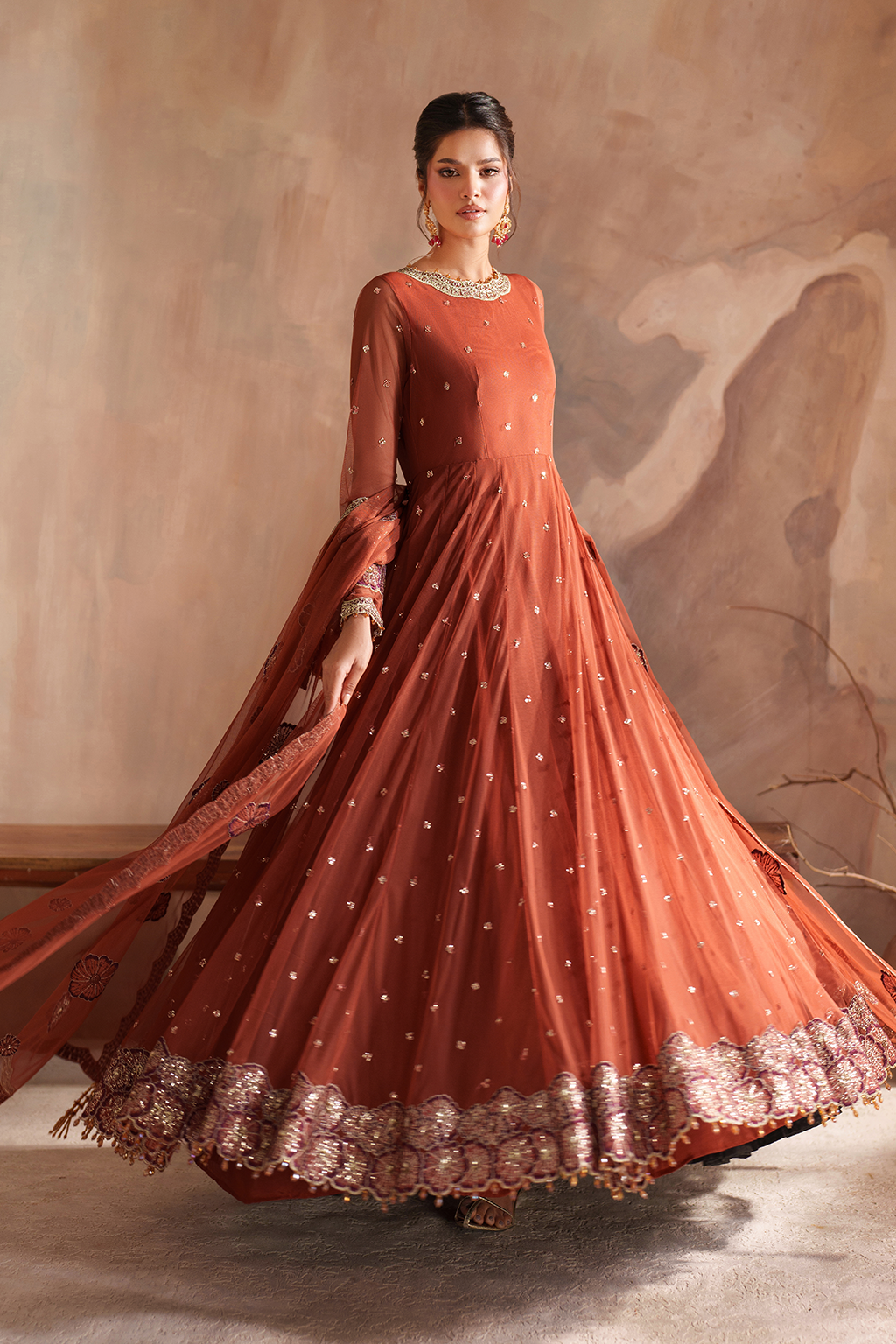 Iznik I Festive Formal I CC-78 Embroidered Net - Ladies Clothes - Maria Faisal