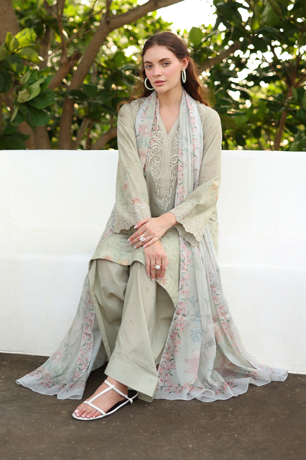 Iznik | lawn 26 | UE-490 - Dress - available at Maria Faisal in UK and USA.