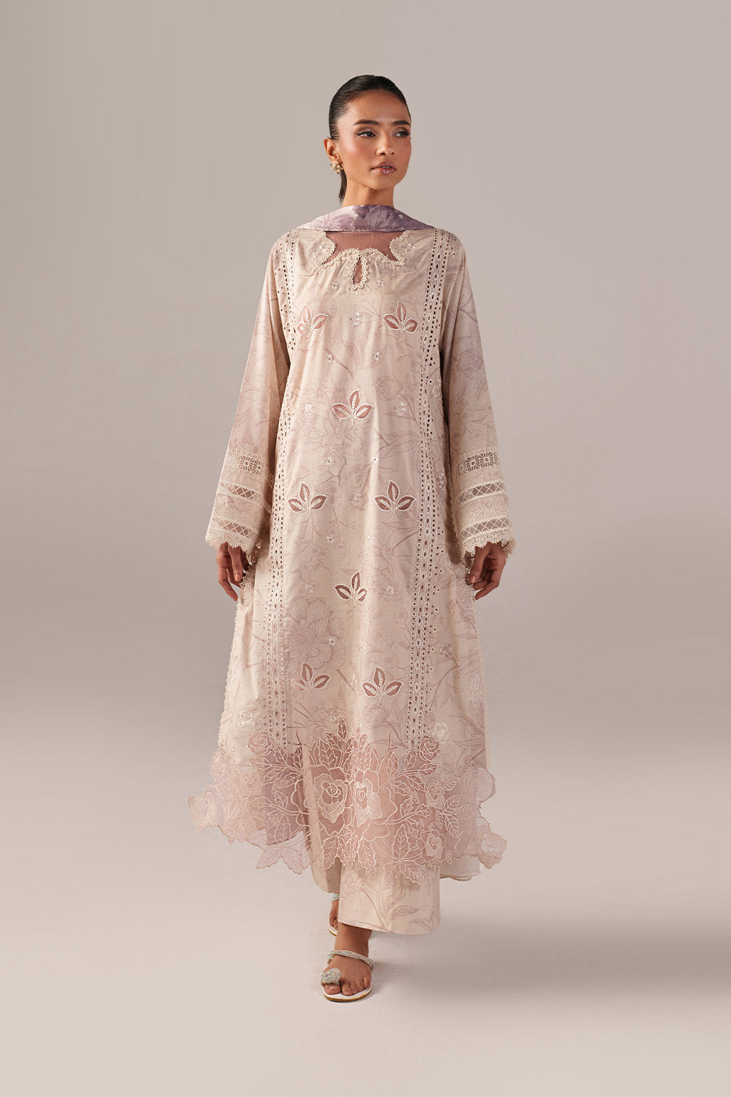Iznik | Spring/Summer Lawn 26 | SS-01 - Luxury Dress - available at Maria Faisal in UK and USA.