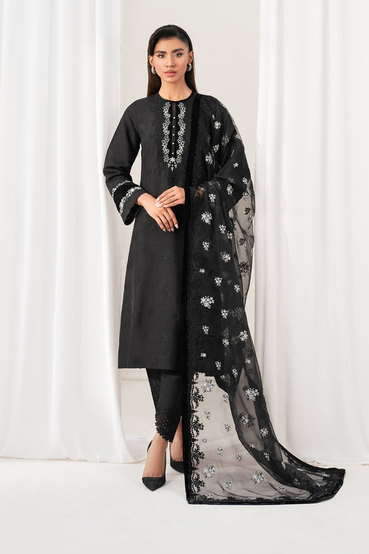 Baroque | Formals Collection | EMBROIDERED RAW SILK UF-4137 - Formal Dress - available at Maria Faisal in UK and USA.