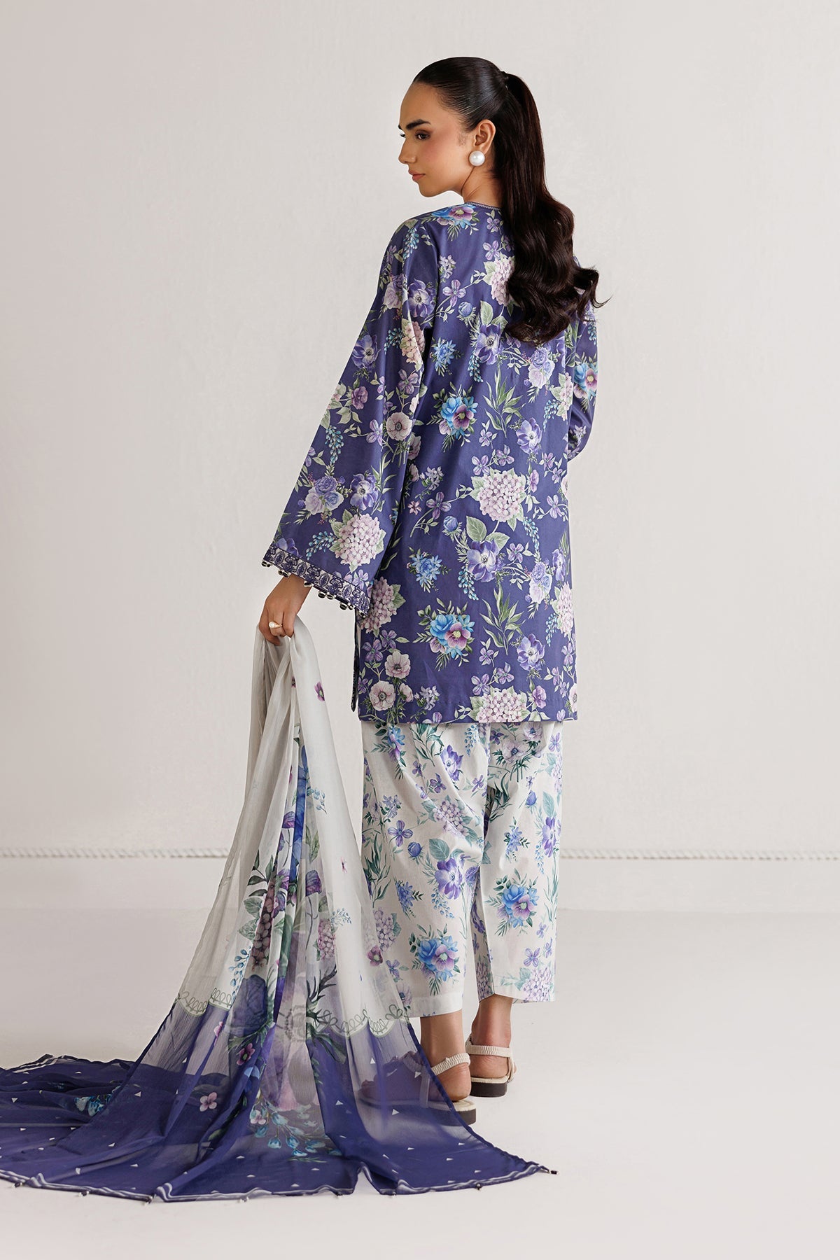 Baroque | Luxury Summer Pret |  UF-4496 - Luxury Dress - available at Maria Faisal in UK and USA.