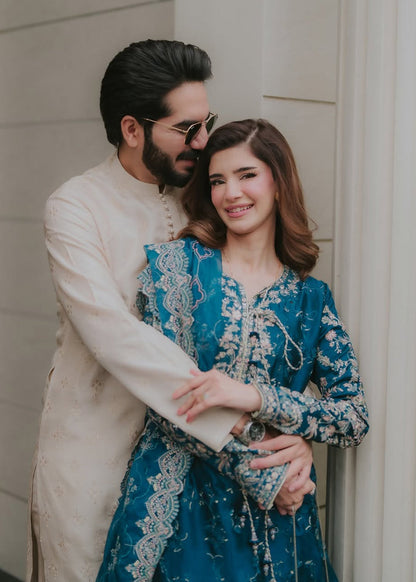Kanwal Malik | Rea Luxury Pret 26 | Fiya - Luxury Dress - available at Maria Faisal in UK and USA.