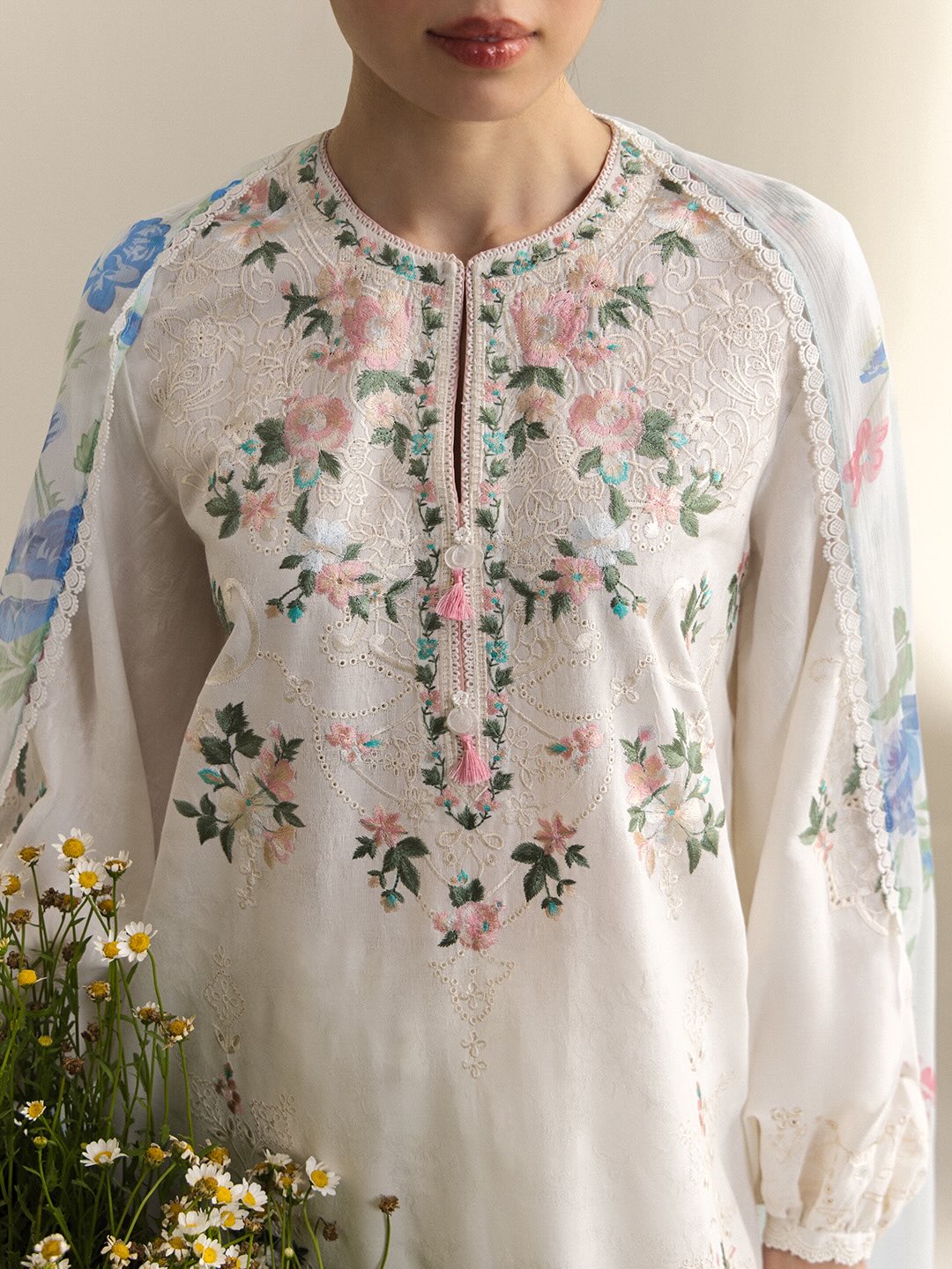 Zara Shahjahan | Coco Lawn 26 | Arlo-7A - Luxury Dress - available at Maria Faisal in UK and USA.