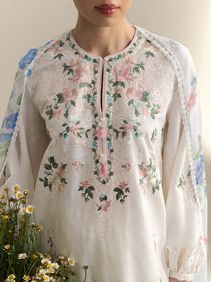 Zara Shahjahan | Coco Lawn 26 | Arlo-7A - Luxury Dress - available at Maria Faisal in UK and USA.