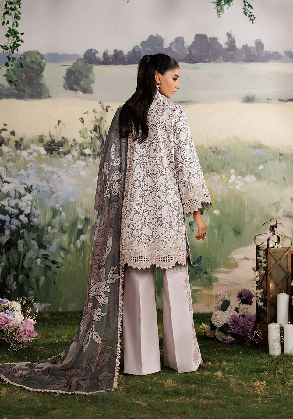 Zarqash | RimJhim The Moonsoon Edit 26 | GULMOHAR ZQ001 - Casual Dress - available at Maria Faisal in UK and USA.