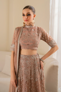 Iznik | Chinnon Chiffon | CC-43 Embroidered Net - Ladies Clothes - Maria Faisal