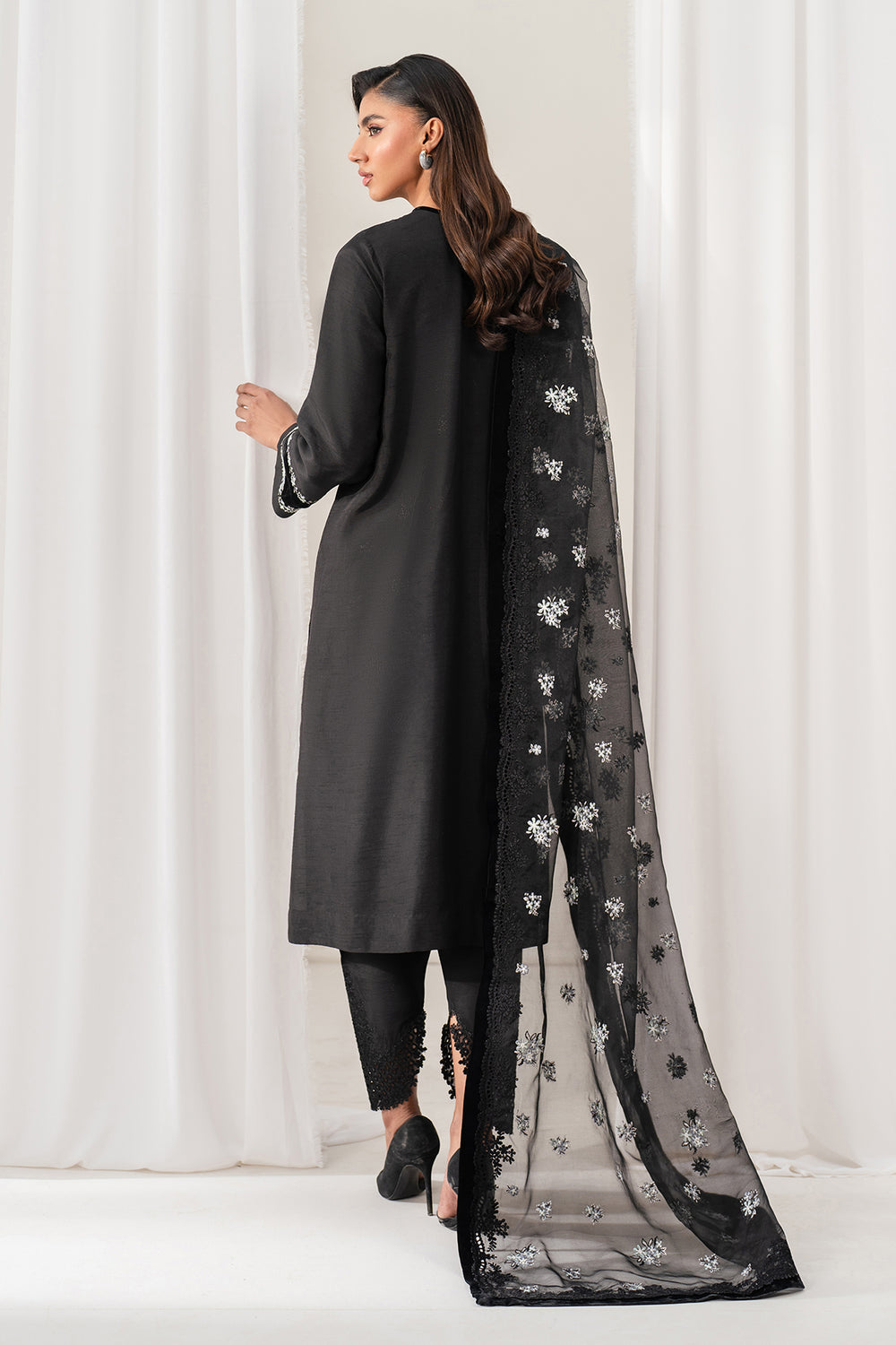 Baroque | Formals Collection | EMBROIDERED RAW SILK UF-4137 - Formal Dress - available at Maria Faisal in UK and USA.