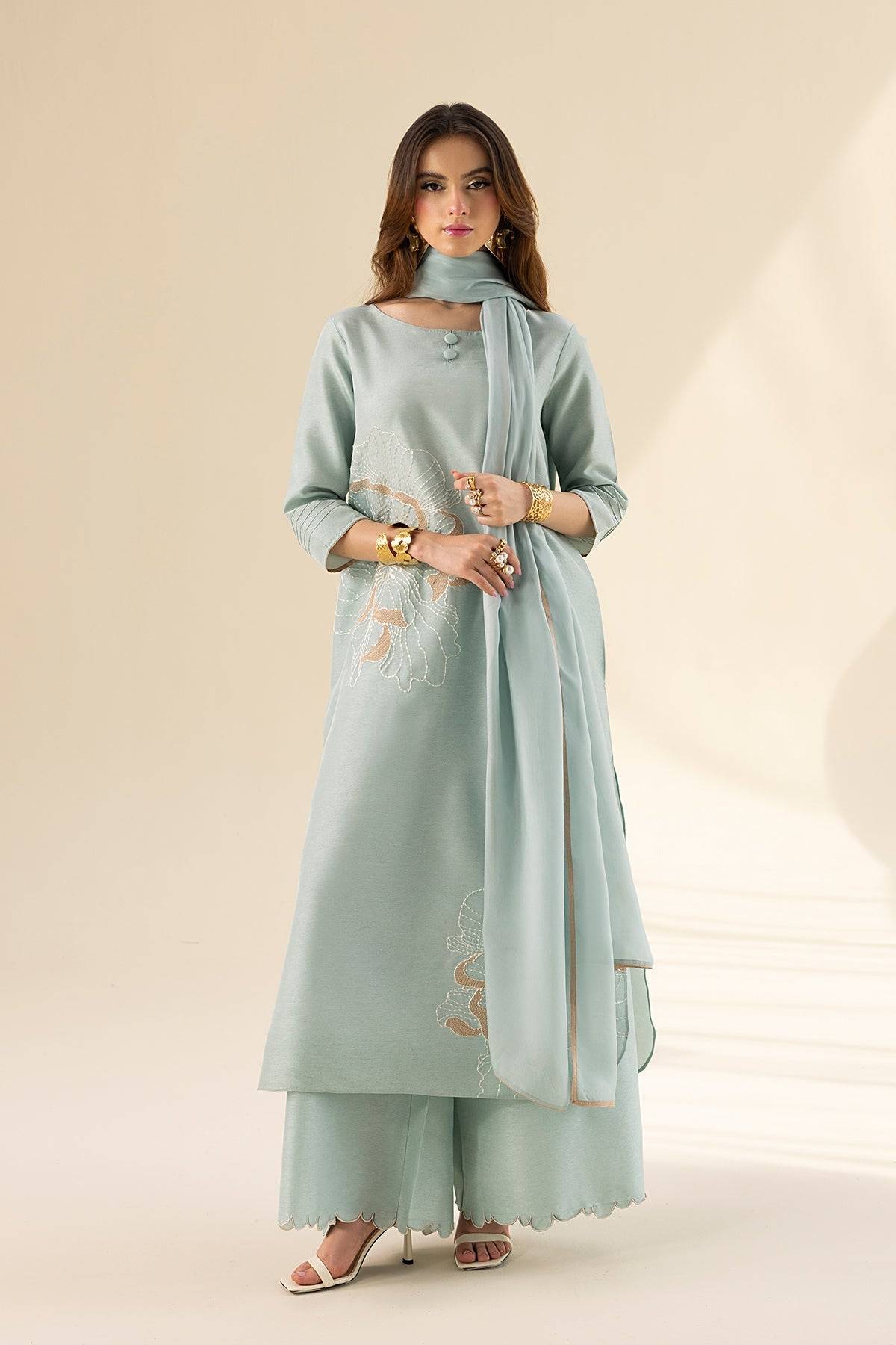 Erum Khan | Lillia Summer Edit | Aqua Breeze by Maria Faisal - Registered Vendor of : Erum Khan - type : Ladies Clothes - 100% original wedding dresses