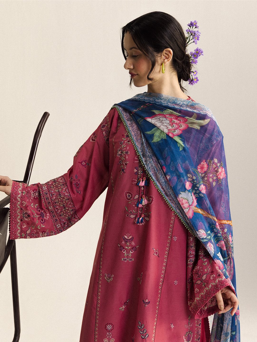 Zara Shahjahan | Coco Lawn 26 | Noa-5A - Luxury Dress - available at Maria Faisal in UK and USA.